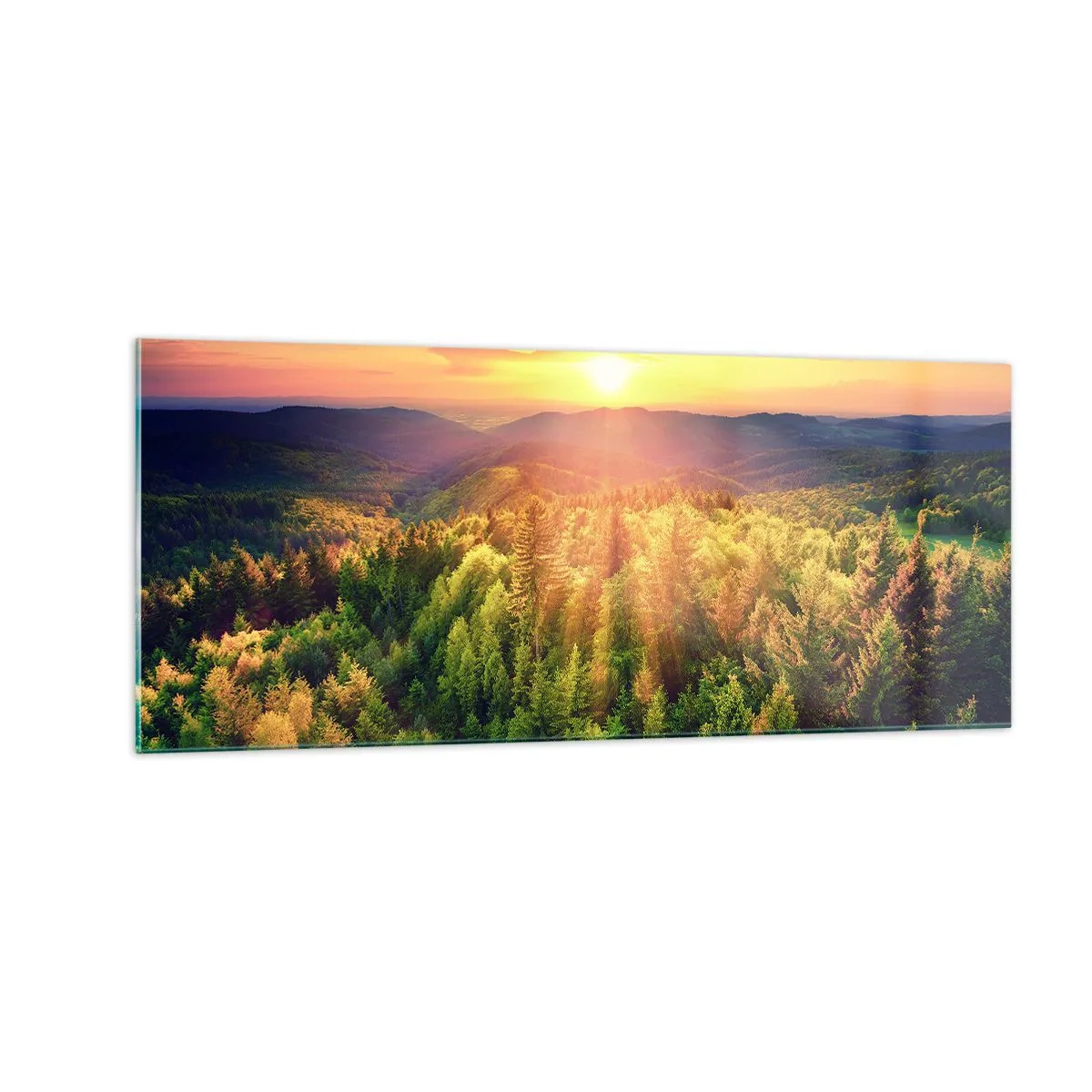 Impression sur verre - Image sur verre - Monts et sommets - 100x40 cm