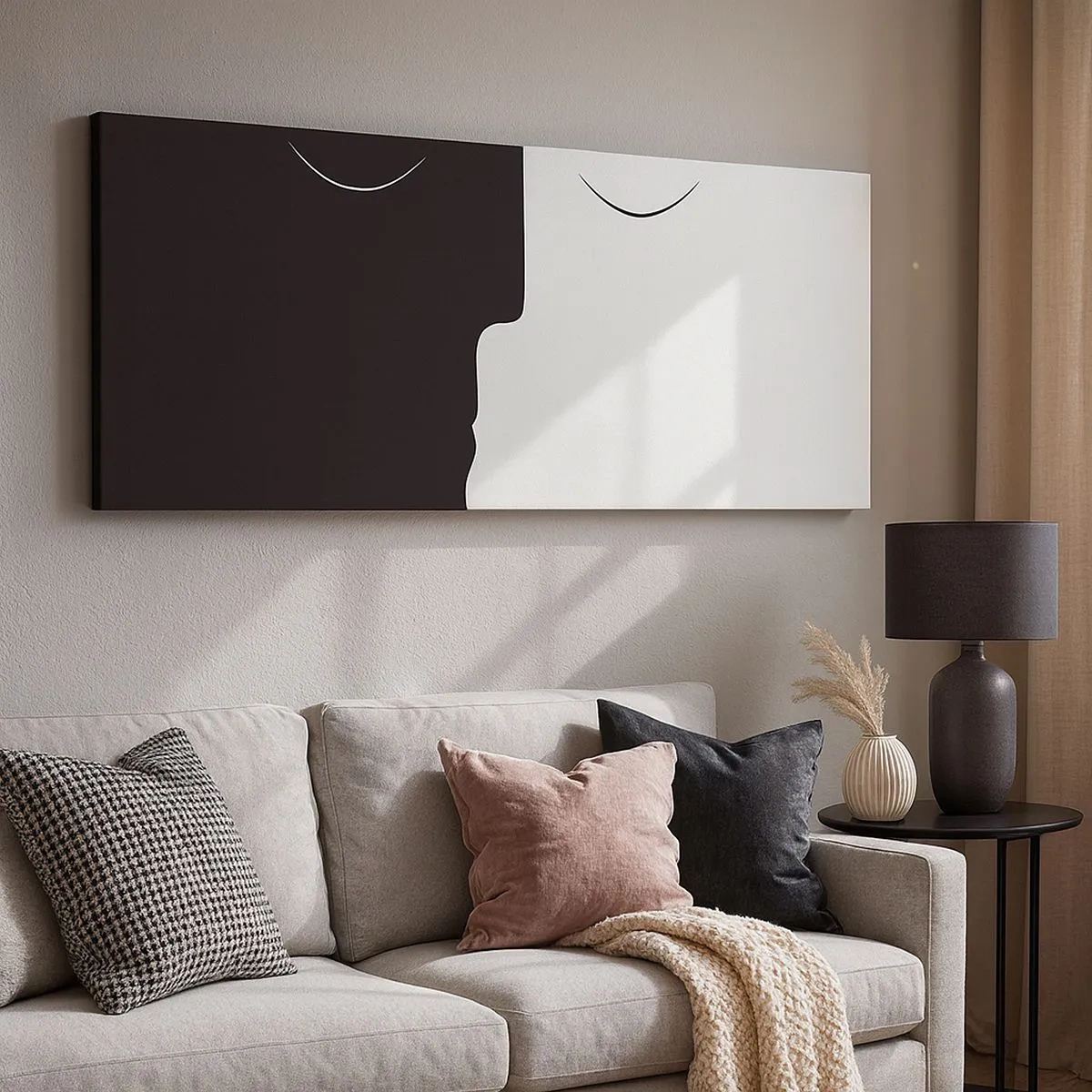 Impression sur toile - Image sur toile - Unité des contraires - 100x40 cm