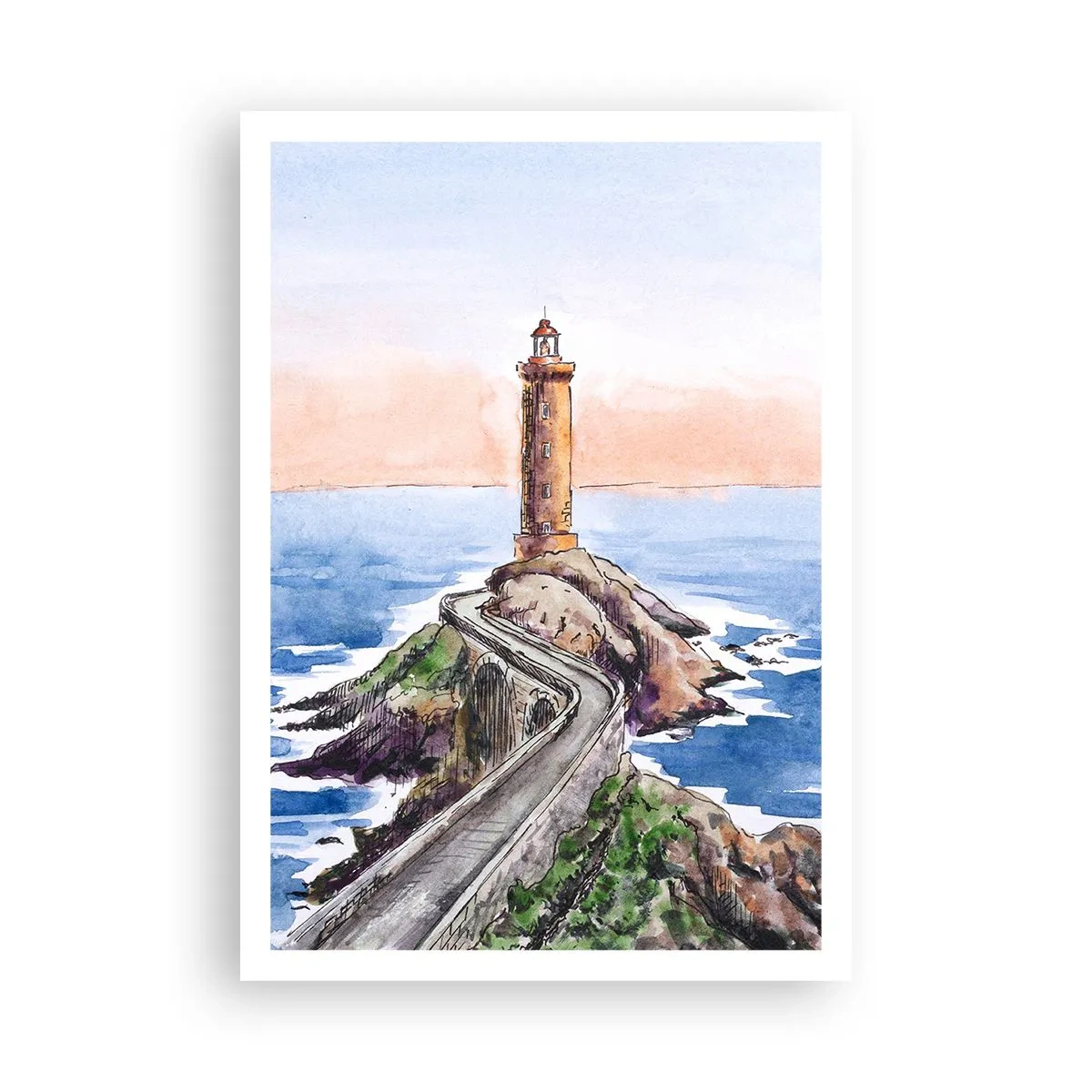 Affiche - Poster - Face à la mer - 70x100 cm