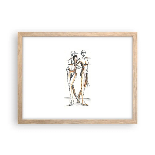 Affiche dans un chêne clair - Poster - Étude de la grâce - 40x30 cm