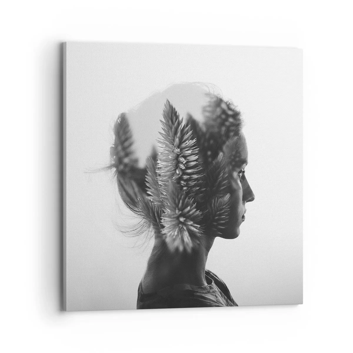 Impression sur toile - Image sur toile - Dame de la pinède - 70x70 cm