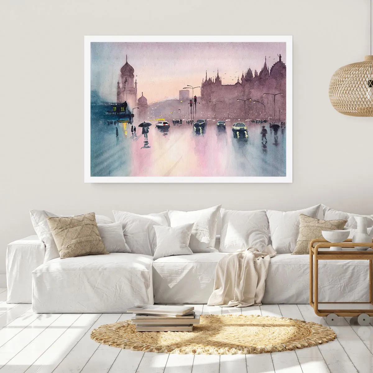 Affiche - Poster - Dans une brume pluvieuse - 50x40 cm