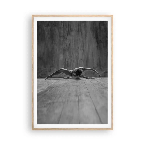 Affiche dans un chêne clair - Poster - Symétrie trouvée - 70x100 cm