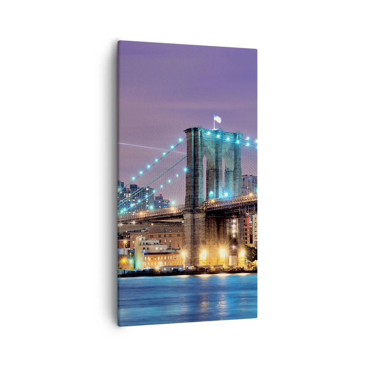 Impression sur toile - Image sur toile - Depuis de nombreuses années le pont de Brooklyn - 55x100 cm