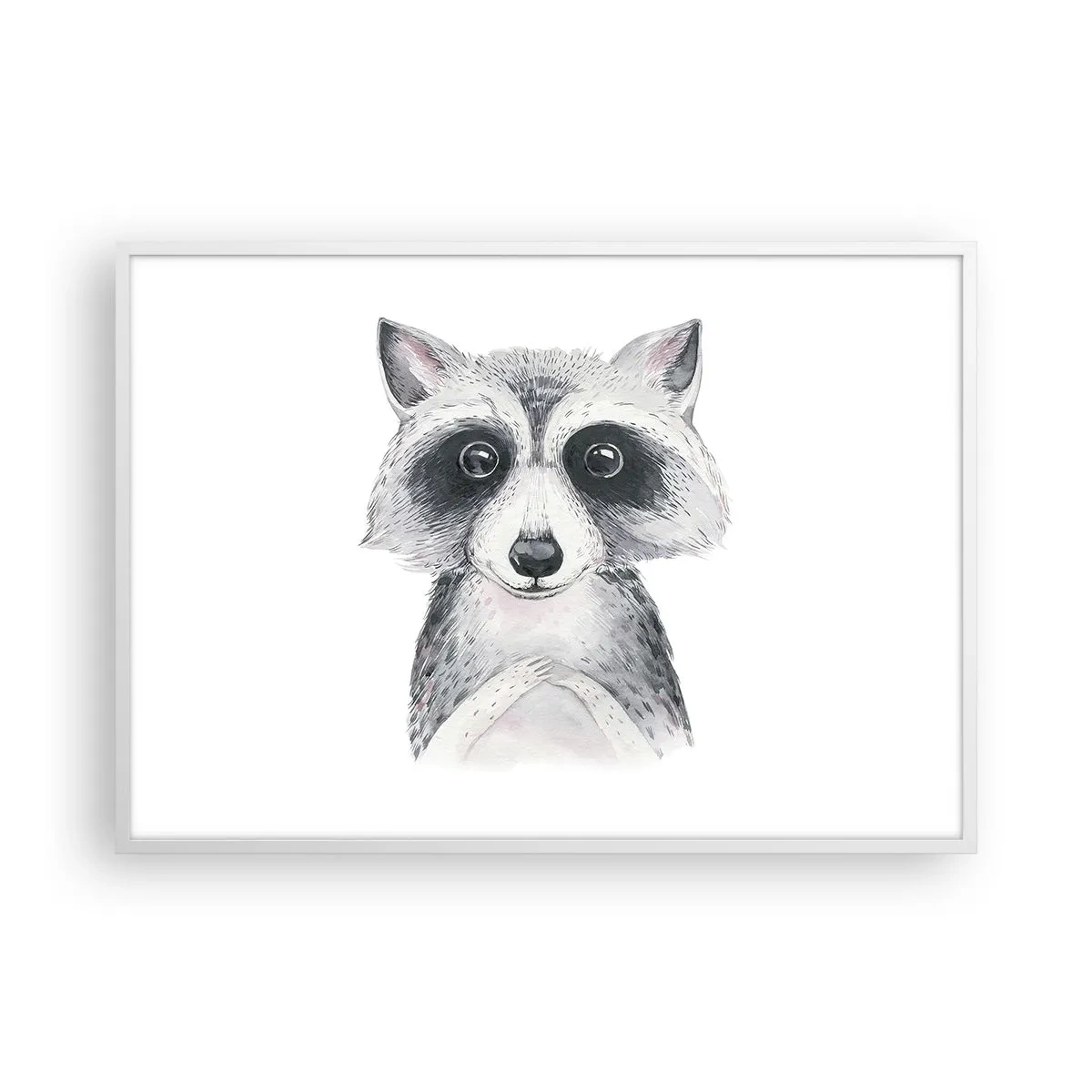 Affiche dans un cadre blanc - Poster - Un moment pour s'émouvoir - 100x70 cm