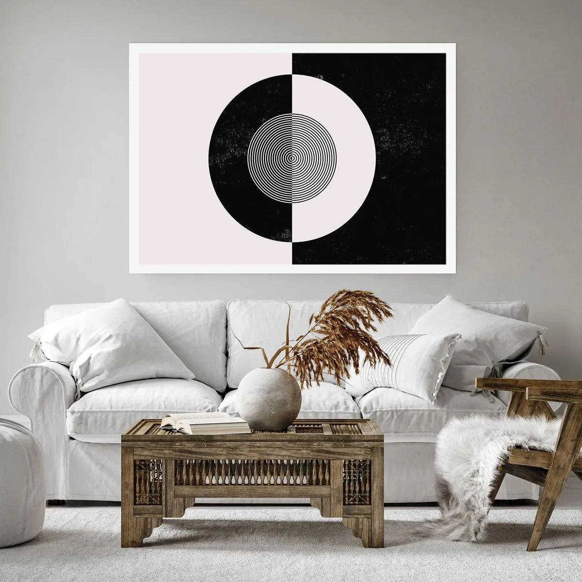 Affiche - Poster - Harmonie de noir et blanc - 91x61 cm