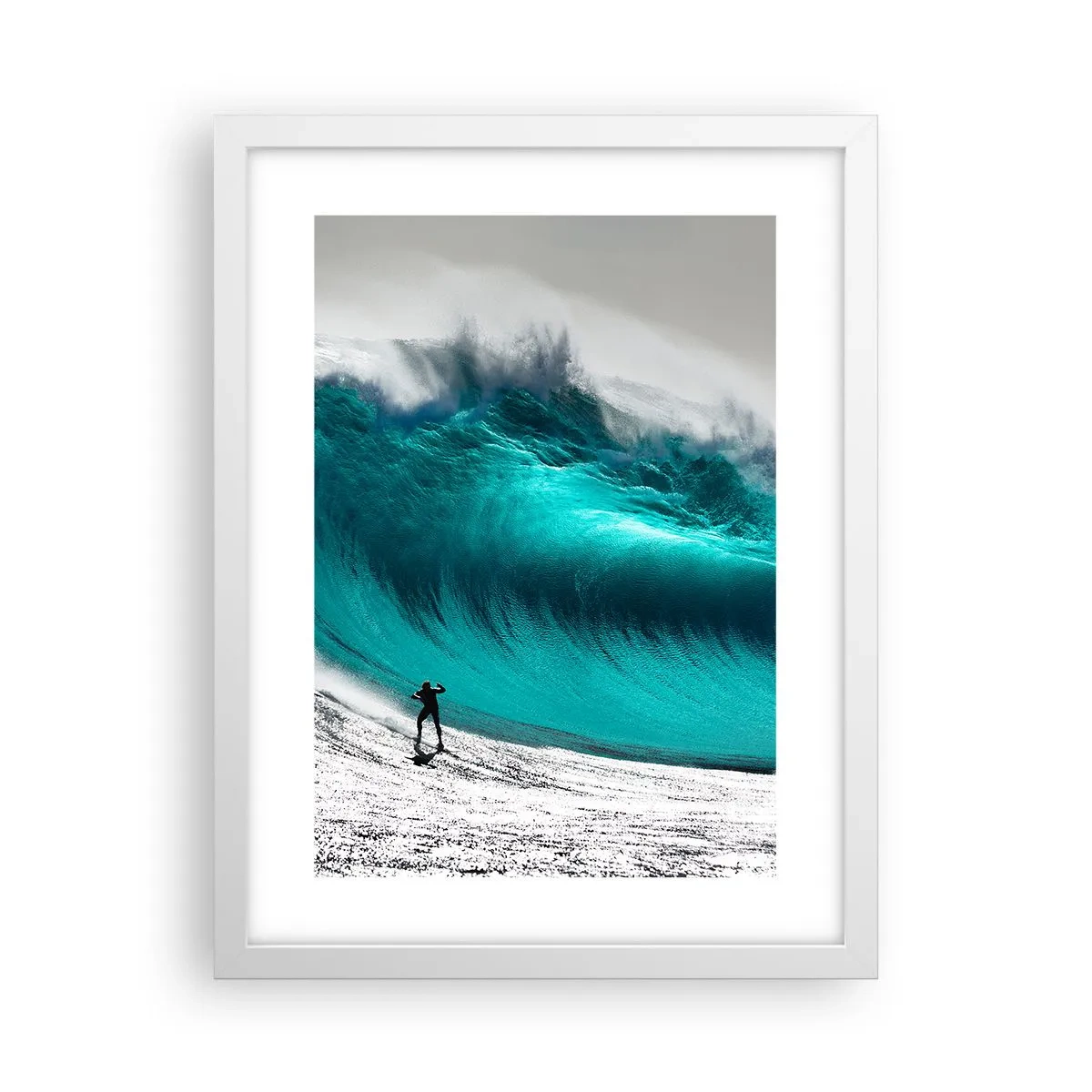 Affiche dans un cadre blanc - Poster - Challenge accepté - 30x40 cm