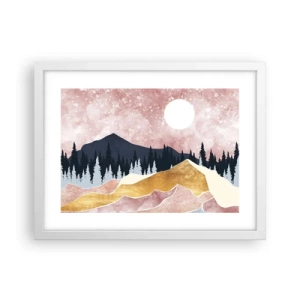 Affiche dans un cadre blanc - Poster - Gardien de la nuit - 40x30 cm