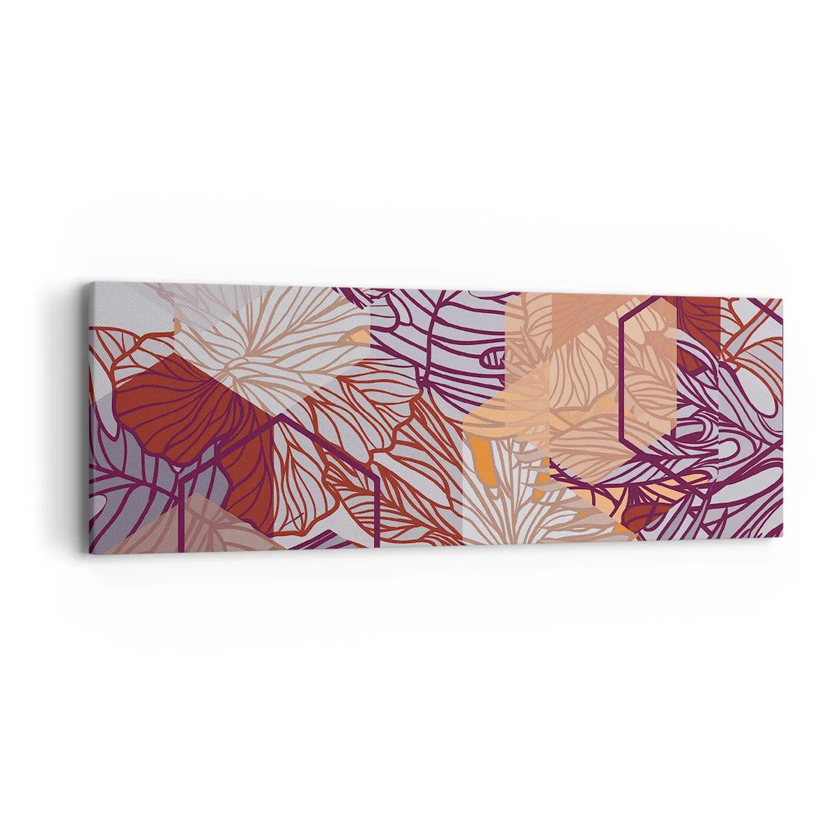 Impression sur toile - Image sur toile - Relation impossible entre la géométrie et la nature - 90x30 cm