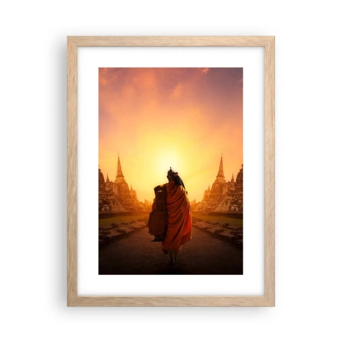 Affiche dans un chêne clair - Poster - En paix pour l'éternité - 30x40 cm