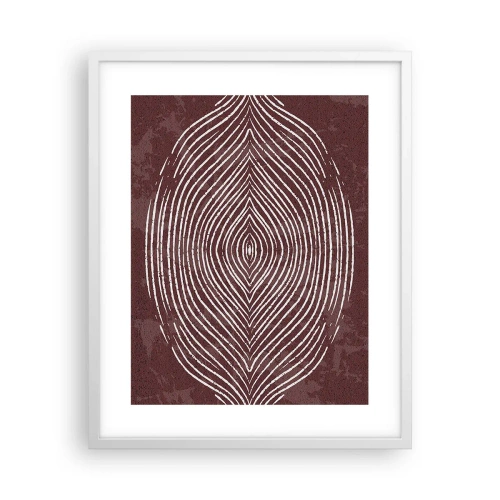 Affiche dans un cadre blanc - Poster - L'espace parle - 40x50 cm