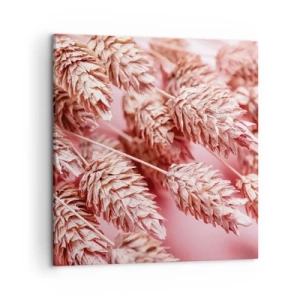 Impression sur toile - Image sur toile - Une cascade florale en rose - 50x50 cm
