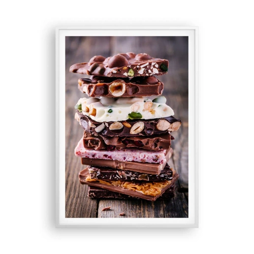 Affiche dans un cadre blanc - Poster - Une perspective réjouissante - 70x100 cm