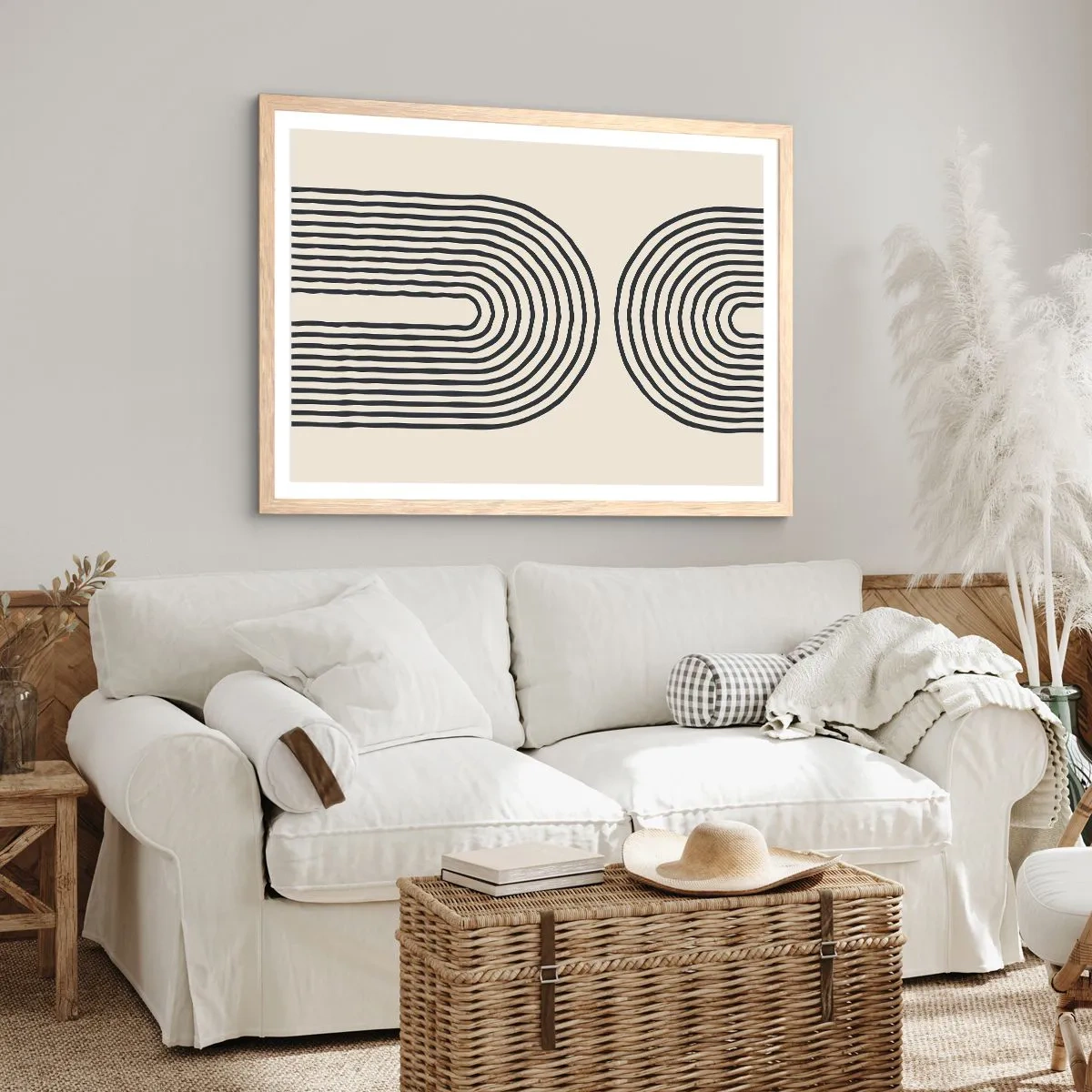 Affiche dans un chêne clair - Poster - Dans un instant... - 70x50 cm