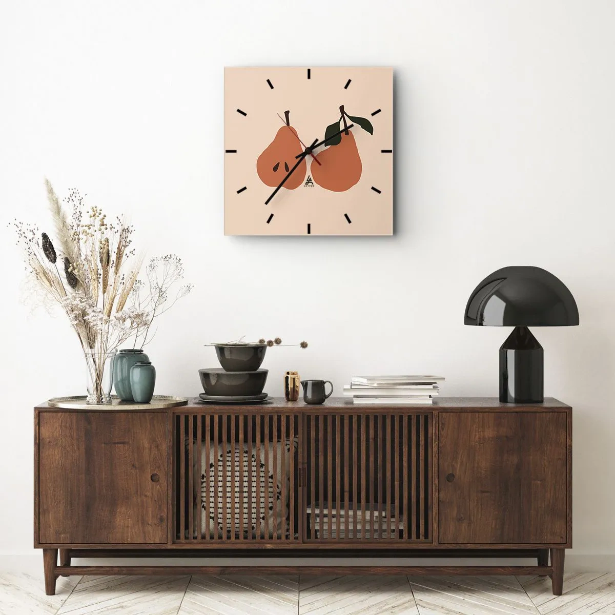 Horloge murale - Pendule murale - La douceur elle-même - 30x30 cm