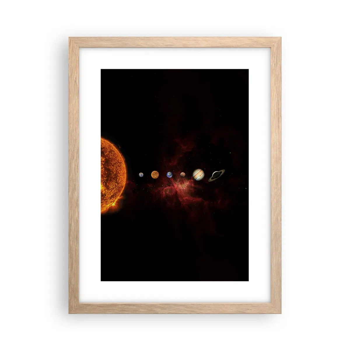 Affiche dans un chêne clair - Poster - Notre quartier - 30x40 cm