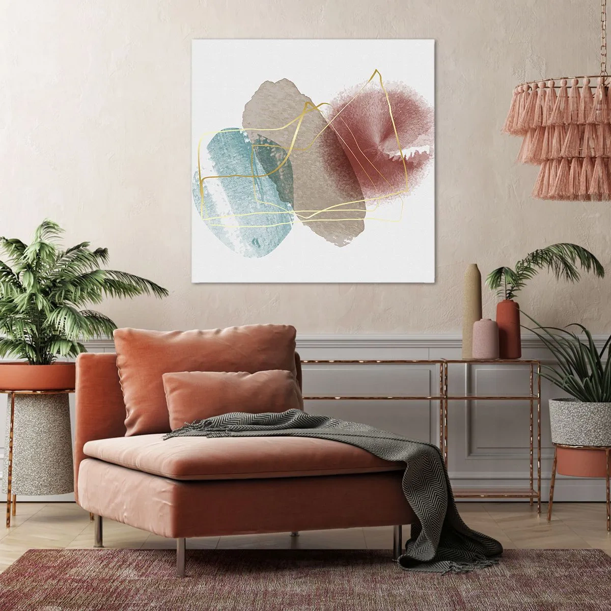 Impression sur toile - Image sur toile - Coraux de l'espace - 70x70 cm