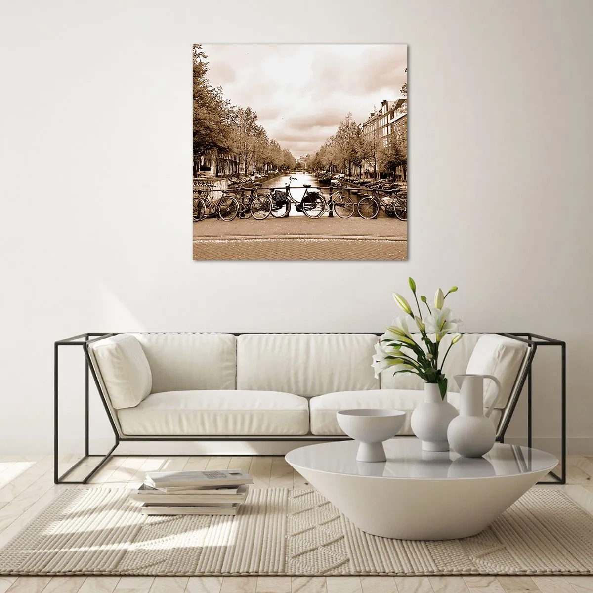 Impression sur verre - Image sur verre - Ambiance hollandaise - 40x40 cm