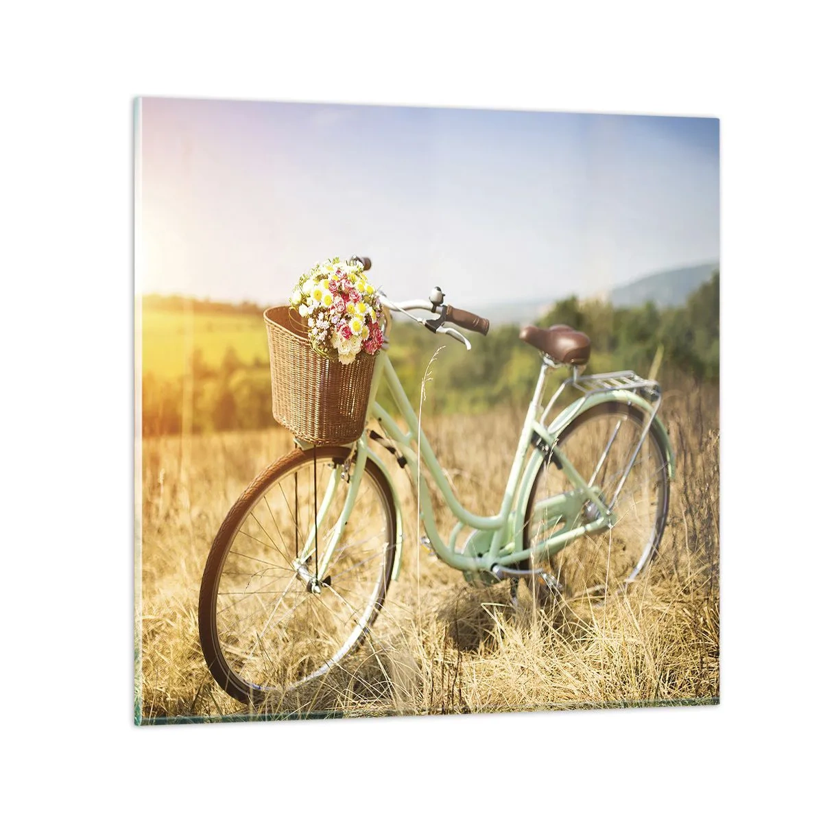 Impression sur verre - Image sur verre - Je vais rester un petit moment - 70x70 cm