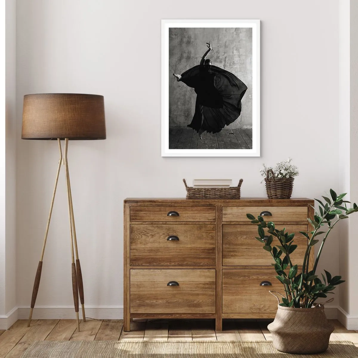 Affiche dans un cadre blanc - Poster - Pas plein de passion - 70x100 cm