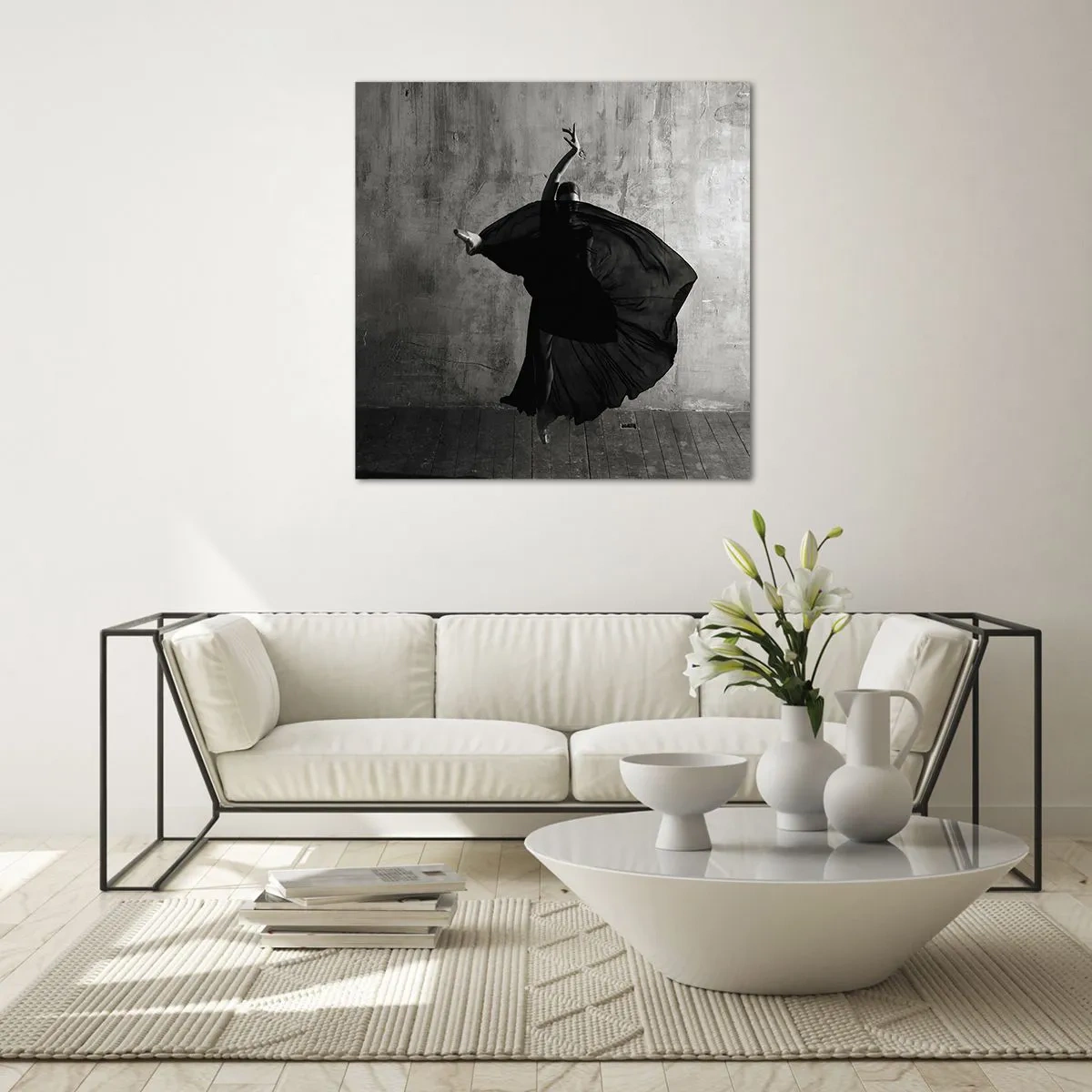 Impression sur verre - Image sur verre - Pas plein de passion - 70x70 cm