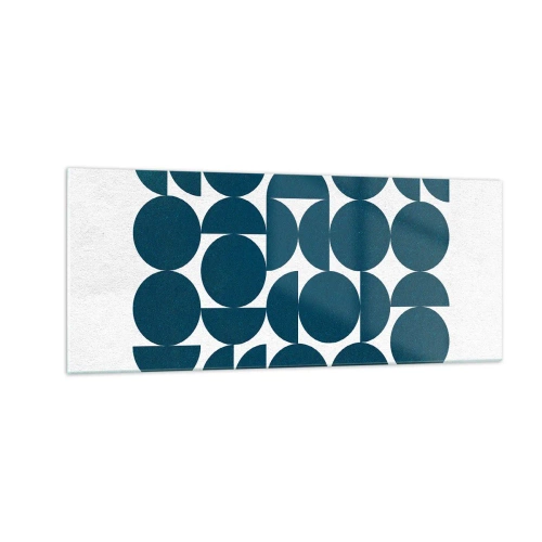 Impression sur verre - Image sur verre - Cercles et demi-cercles - 100x40 cm