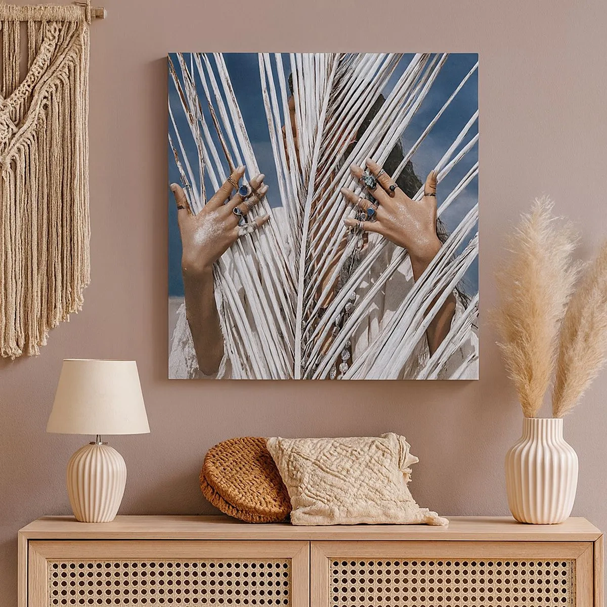 Impression sur toile - Image sur toile - Fille de chaman ? - 30x30 cm