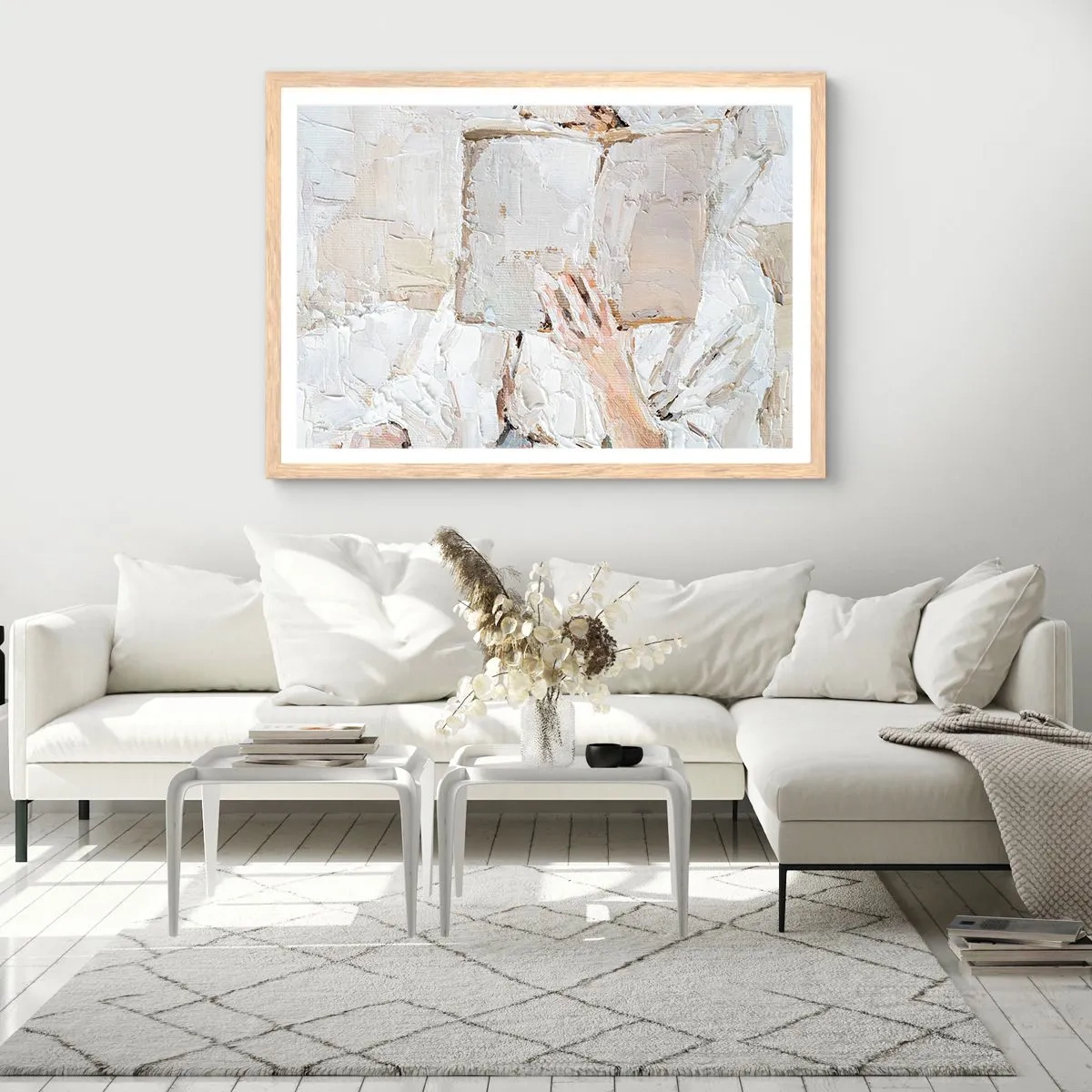 Affiche dans un chêne clair - Poster - Dans un autre monde - 100x70 cm