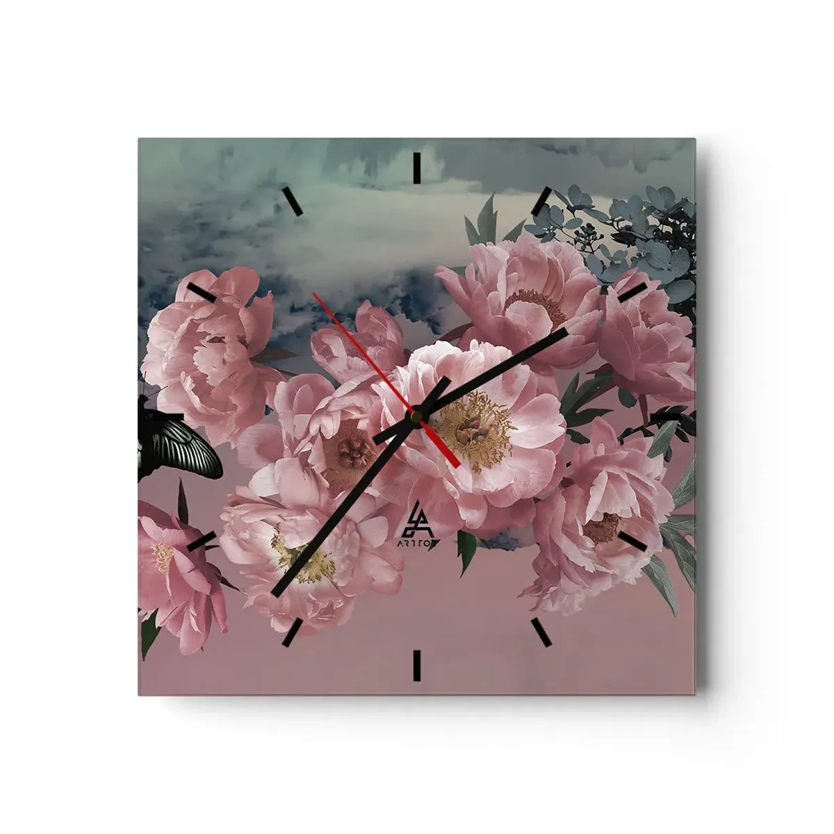 Horloge murale - Pendule murale - Pic du romantisme - 40x40 cm