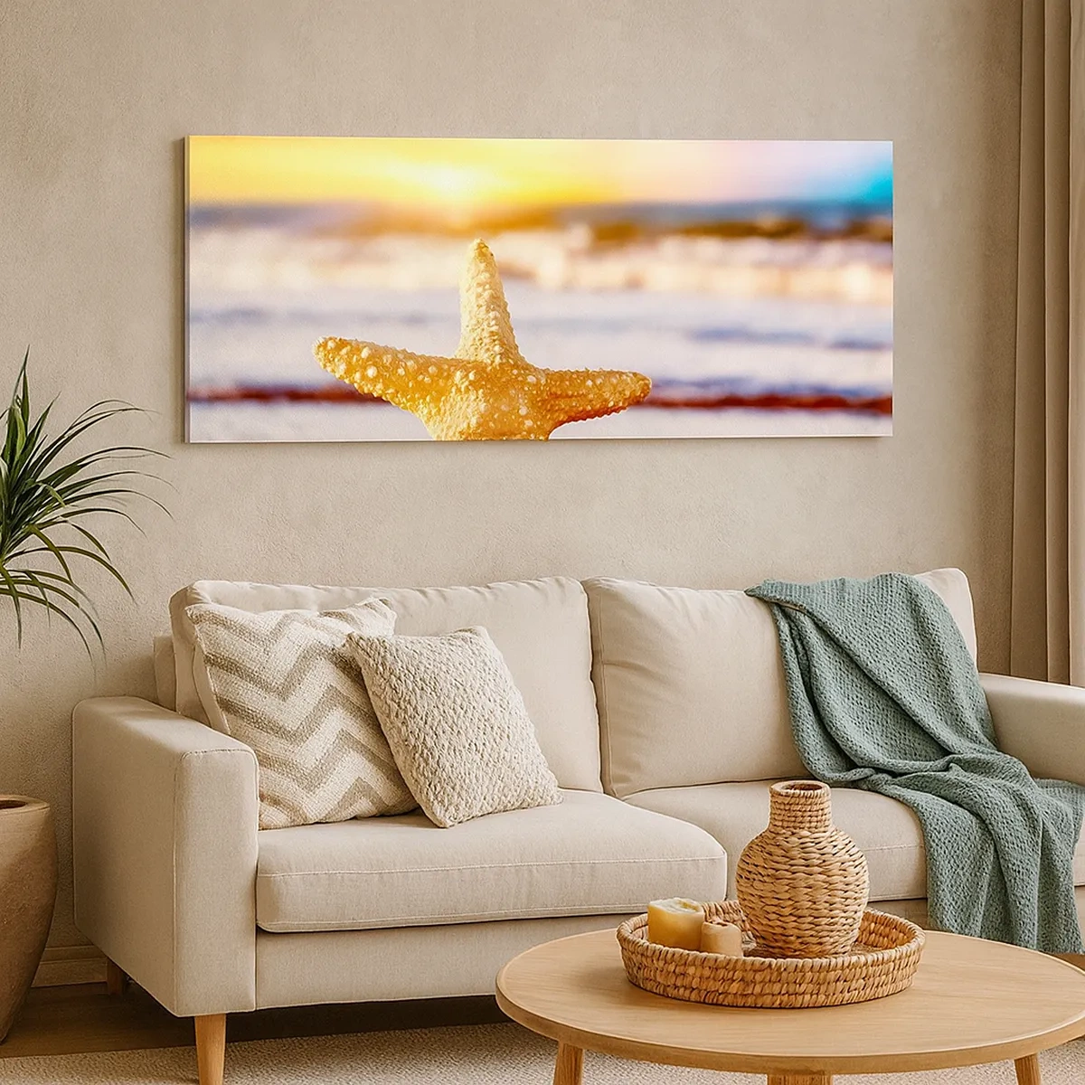 Impression sur toile - Image sur toile - Cadeau de la mer - 30x30 cm