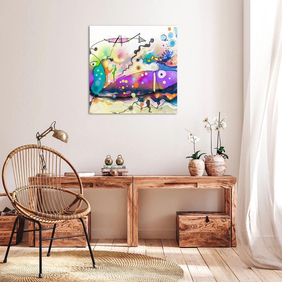 Impression sur toile - Image sur toile - Sans mots! - 60x60 cm