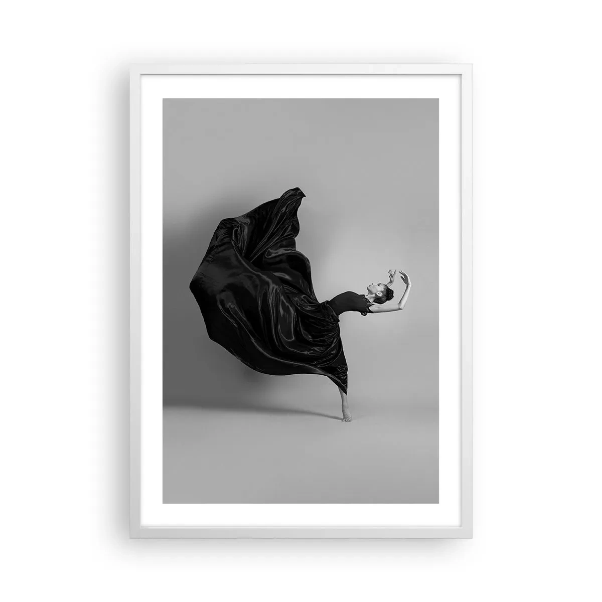 Affiche dans un cadre blanc - Poster - Musique ailées - 50x70 cm