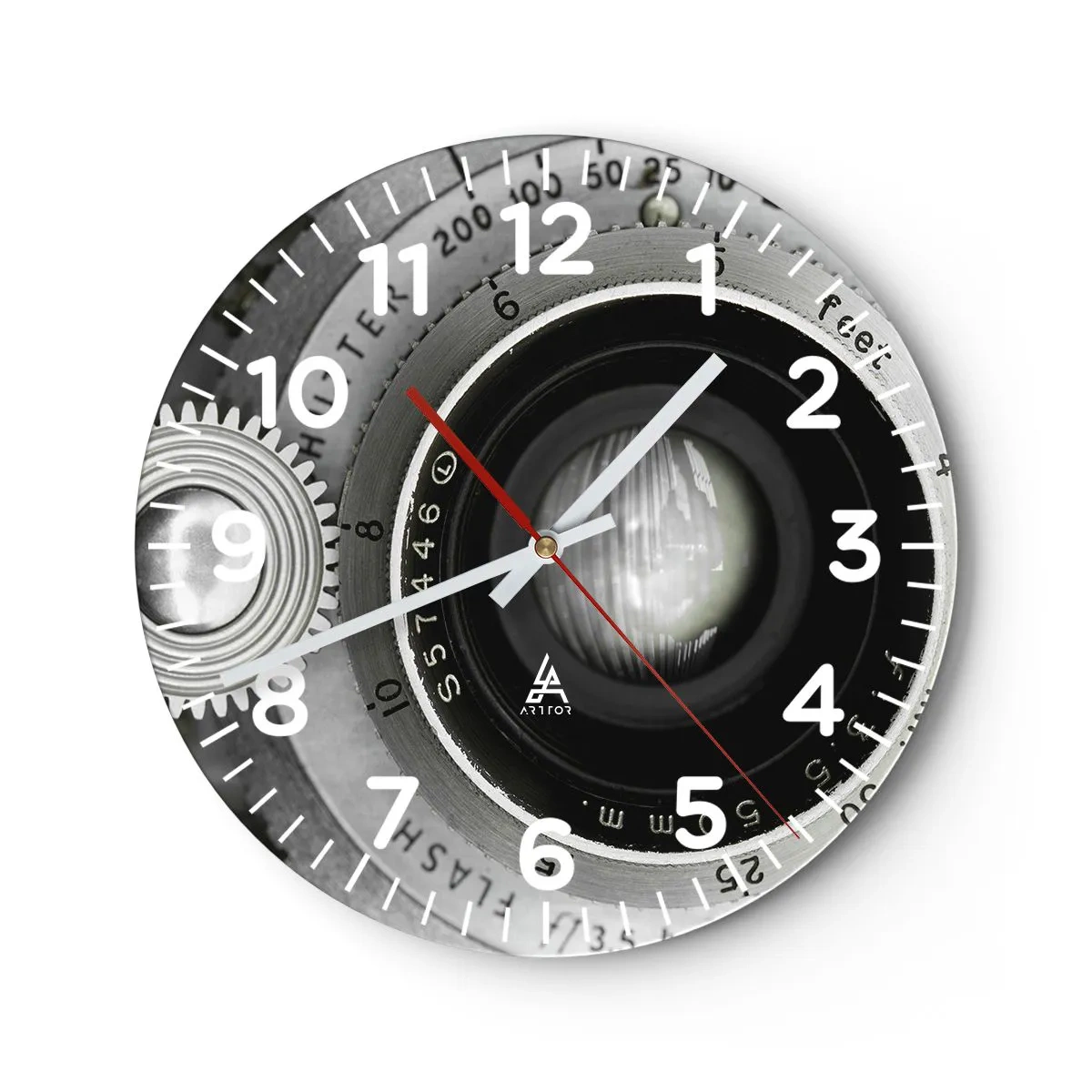 Horloge murale - Pendule murale - Histoire d'Hollywood - 30x30 cm