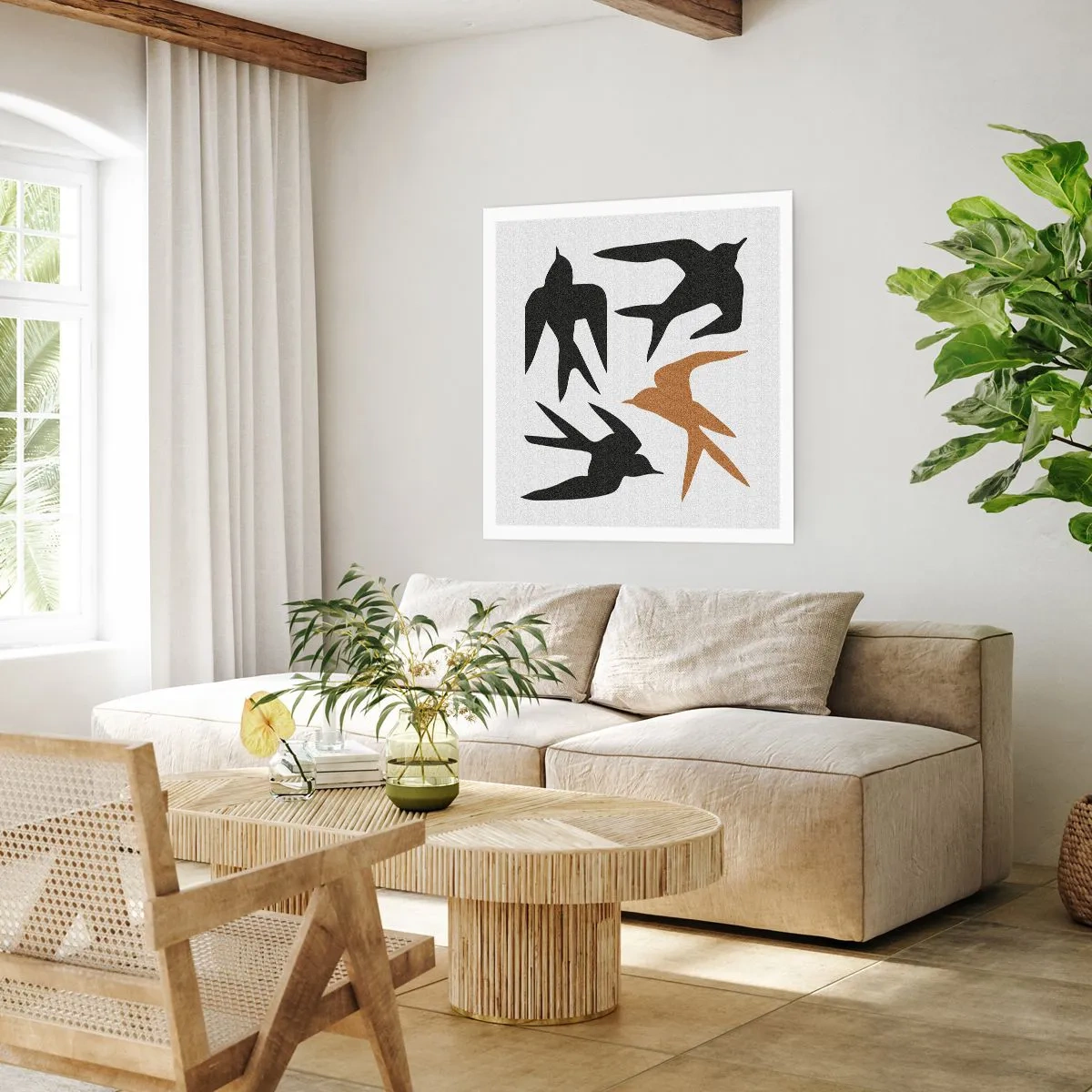 Affiche - Poster - Avaler du plaisir - 40x40 cm