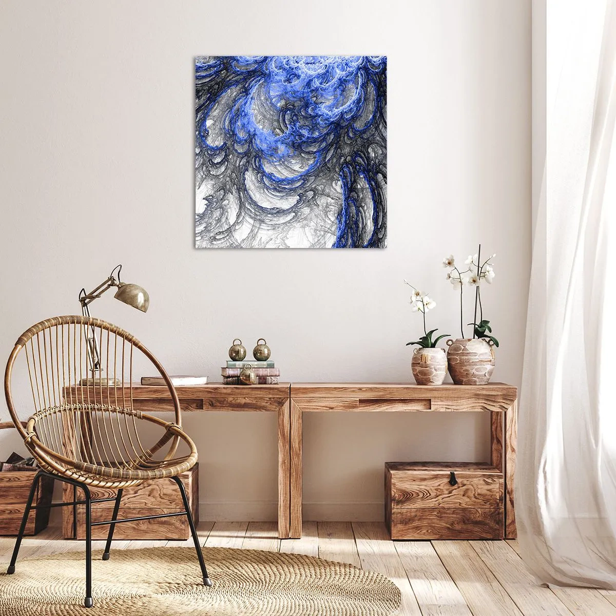 Impression sur toile - Image sur toile - La naissance d'une vague - 40x40 cm