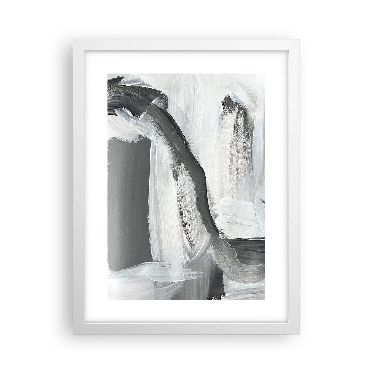 Affiche dans un cadre blanc - Poster - Un geste décisif - 30x40 cm