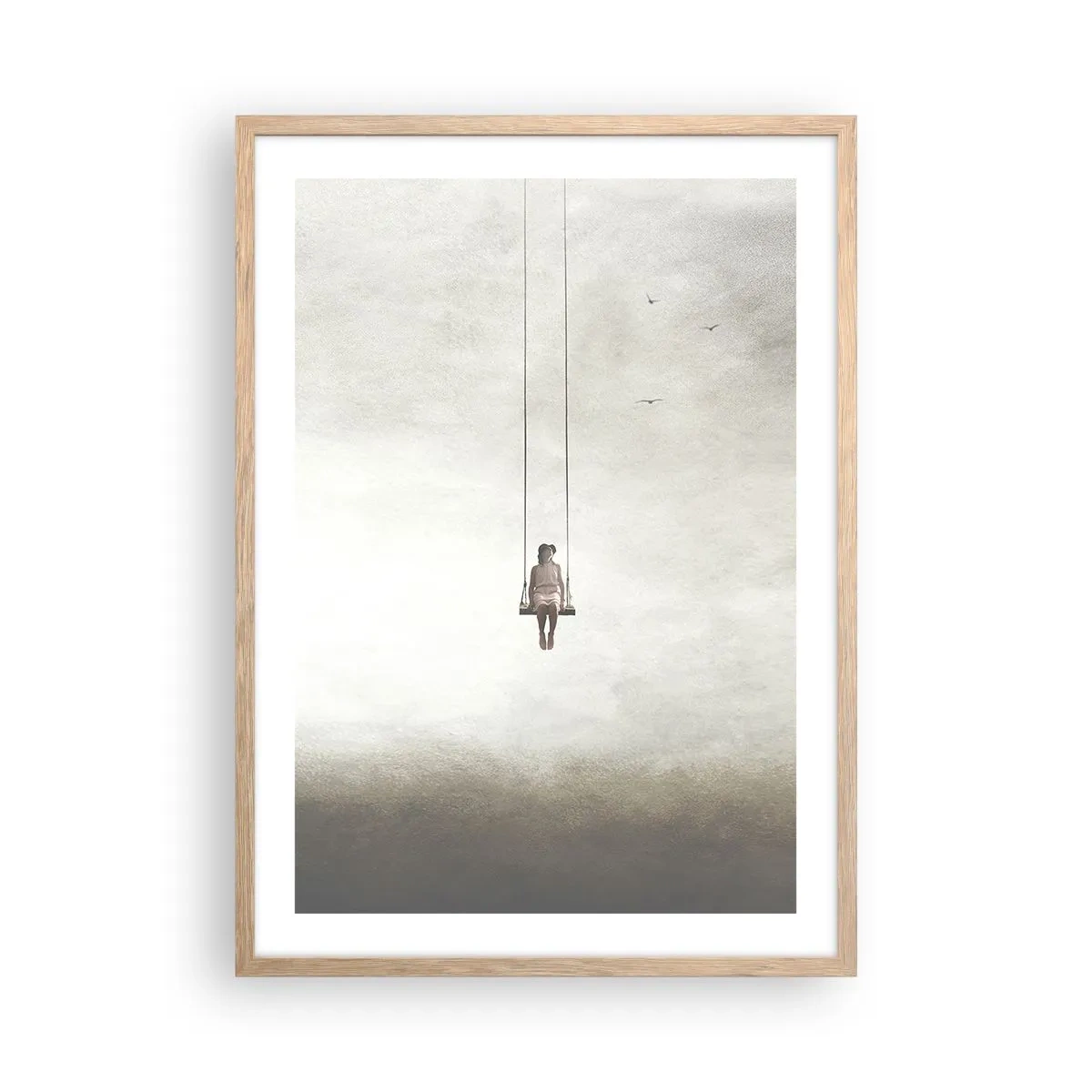 Affiche dans un chêne clair - Poster - Enfant en nous - 50x70 cm