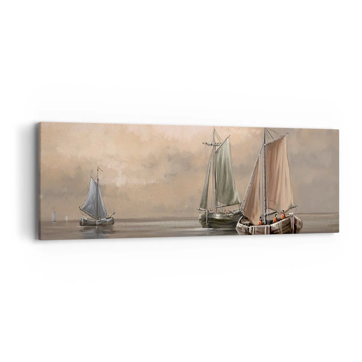 Impression sur toile - Image sur toile - Le retour des marins - 90x30 cm