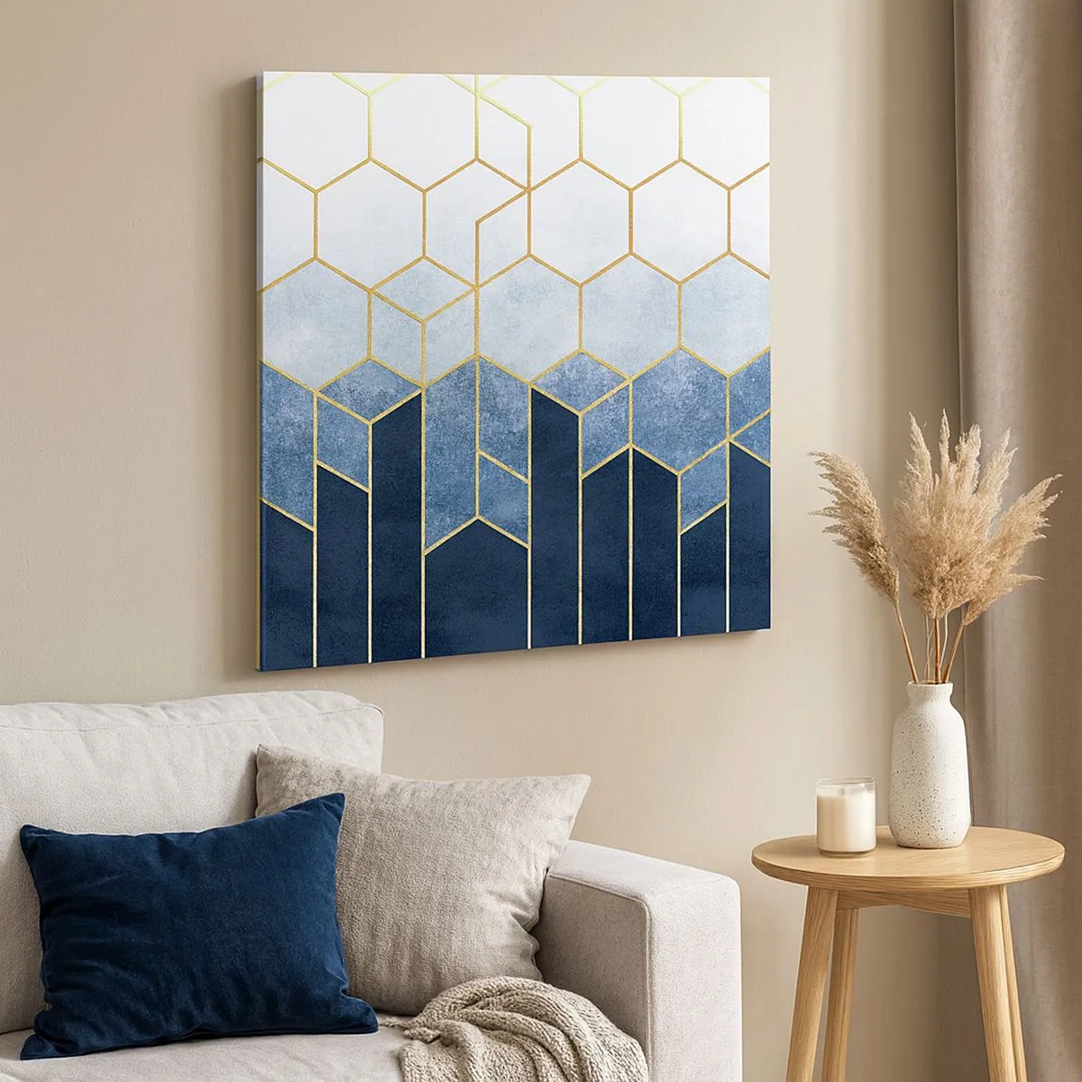 Impression sur toile - Image sur toile - Composition en rythme syncopé - 30x30 cm