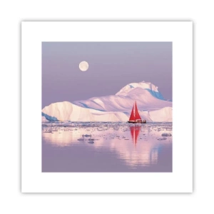 Affiche - Poster - La chaleur de la voile, le froid de la glace - 30x30 cm
