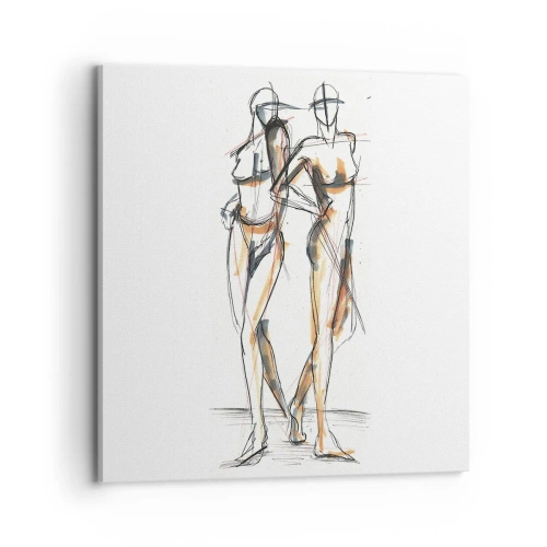 Impression sur toile - Image sur toile - Étude de la grâce - 70x70 cm