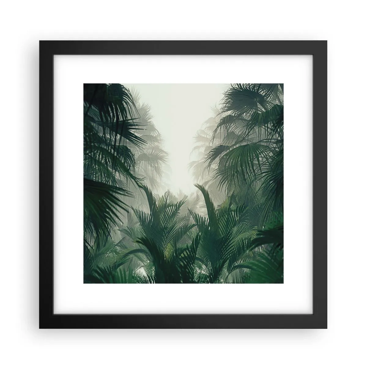 Affiche dans un cadre noir - Poster - Secret tropical - 30x30 cm