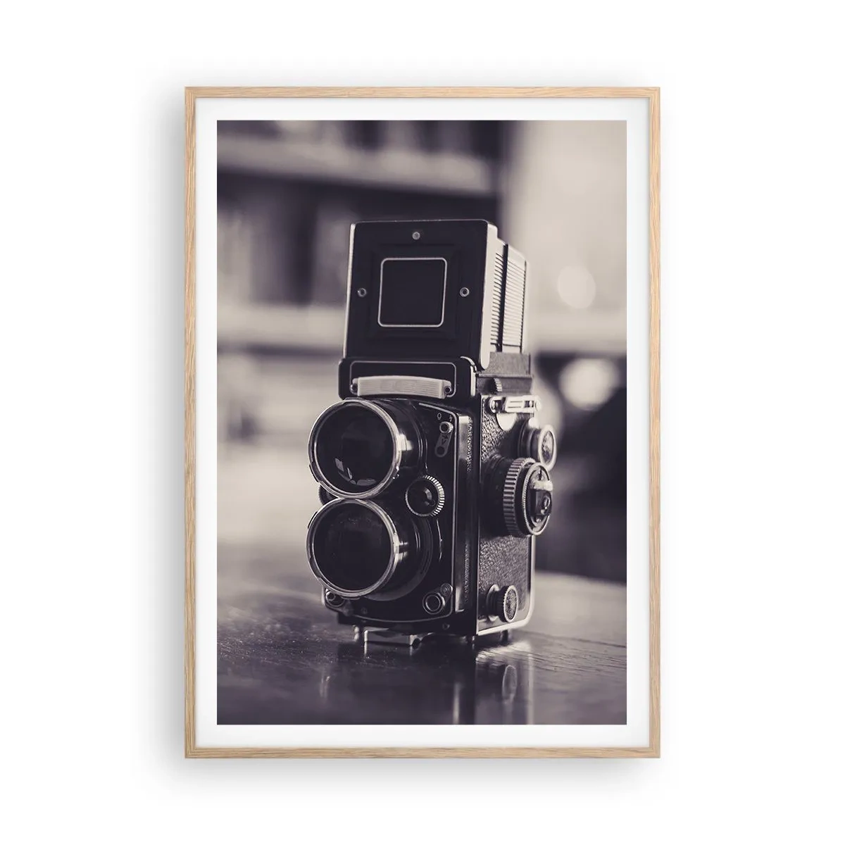 Affiche dans un chêne clair - Poster - La magie de la photographie ancienne - 70x100 cm