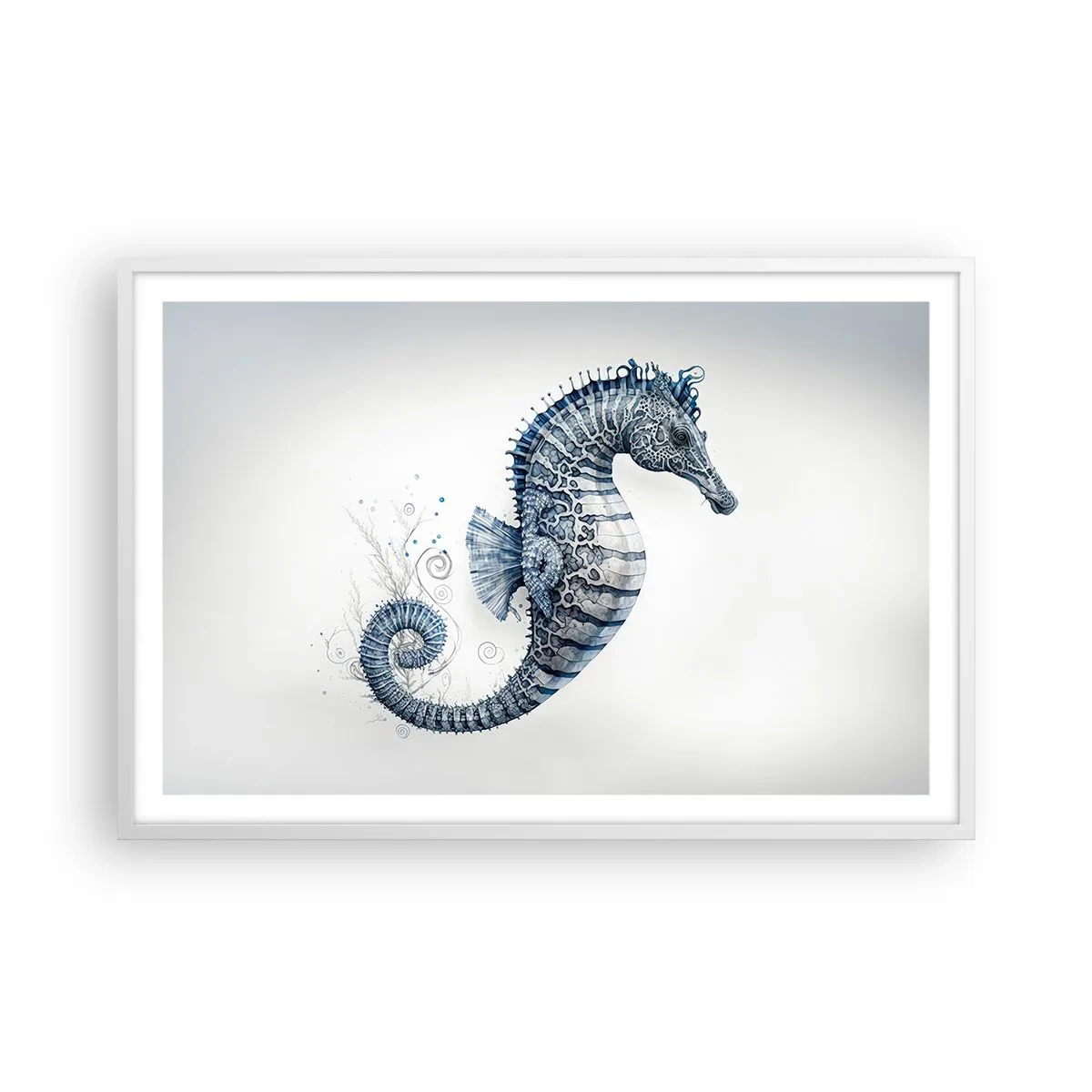 Affiche dans un cadre blanc - Poster - Une subtile plaisanterie de la nature - 91x61 cm