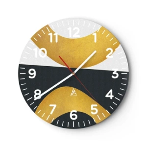 Horloge murale - Pendule murale - Avant tout : l’or - 30x30 cm