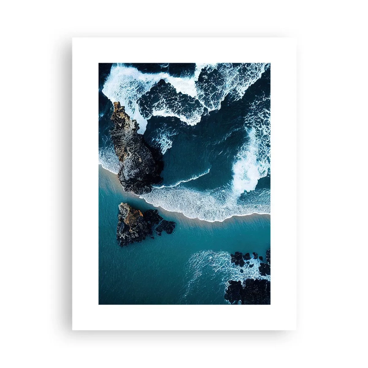 Affiche - Poster - Enveloppé par les vagues - 30x40 cm