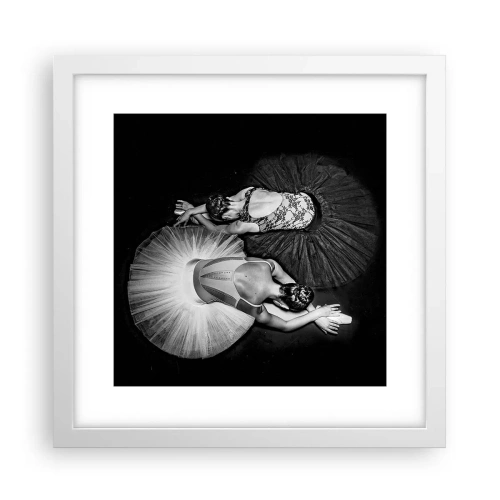 Affiche dans un cadre blanc - Poster - Jin et jang – équilibre idéal - 30x30 cm