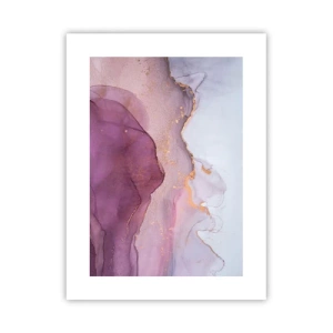 Affiche - Poster - Vagues lilas et violettes - 30x40 cm