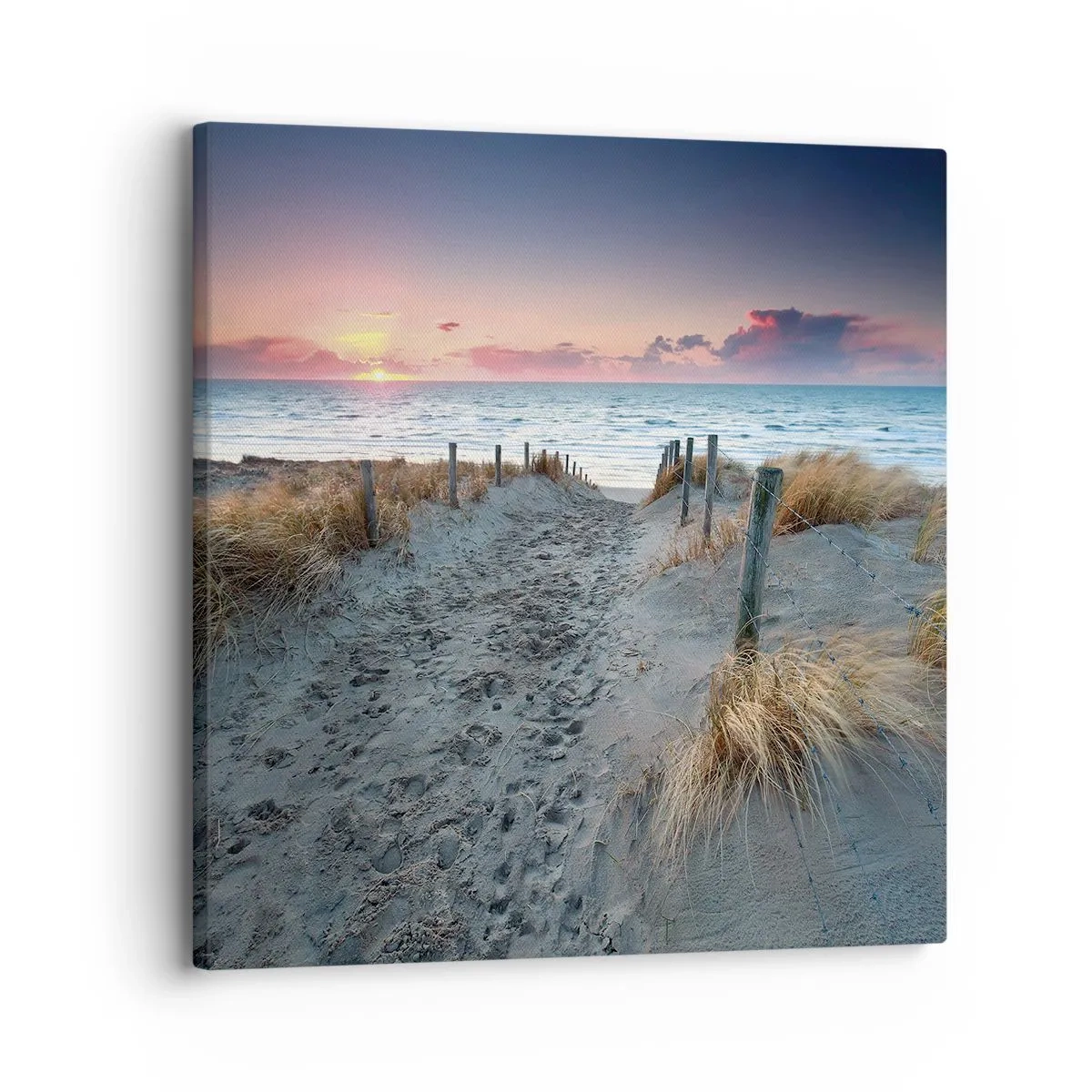 Impression sur toile - Image sur toile - Tu as versé l'éclat de l'arc-en-ciel sur les flots - 30x30 cm