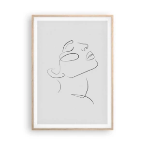 Affiche dans un chêne clair - Poster - Méandre du rêve - 70x100 cm